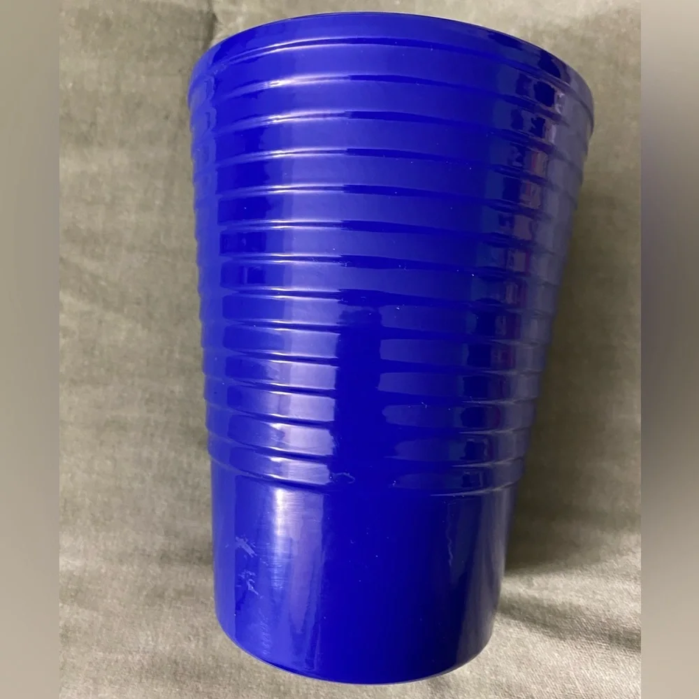 Vibrant Blue Sapphire glass vase ceramic made in Germany